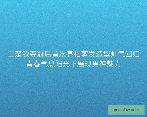 王楚钦夺冠后首次亮相剪发造型帅气回归青春气息阳光下展现男神魅力